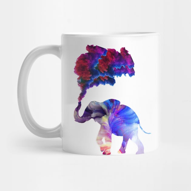 Rainbow Elephant by amyskhaleesi